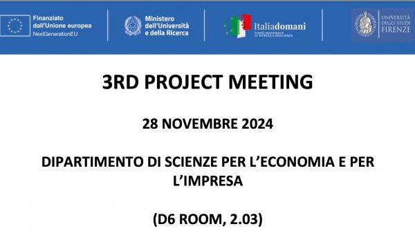 3rd Project Meeting.